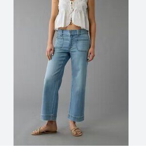 American Eagle AE Stretch High-Waisted Stovepipe Crop Jean - Size 4 Long